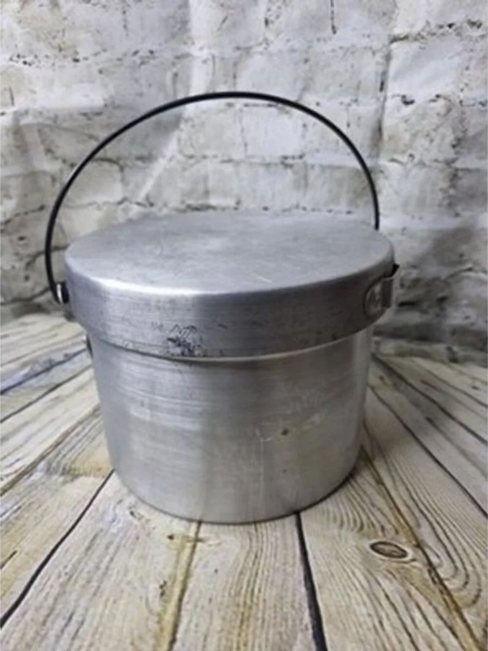 Vintage Aluminum Camping Cook Set 13 Pieces Plates Cups Pots
